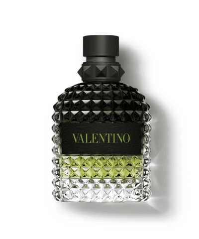 Valentino Uomo Born In Roma Green Stravaganza Eau de Toilette 100 ml roheline rombikujuline pudel rohelise kirjaga