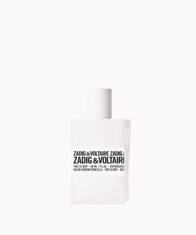 Zadig & Voltaire THIS IS HER! Eau de Parfum 30 ml, valge matt pudel valge etiketiga