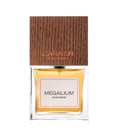 Carner Barcelona Megalium Eau de Parfum 50 ml, läbipaistev pudel naturaalse tammekorgiga