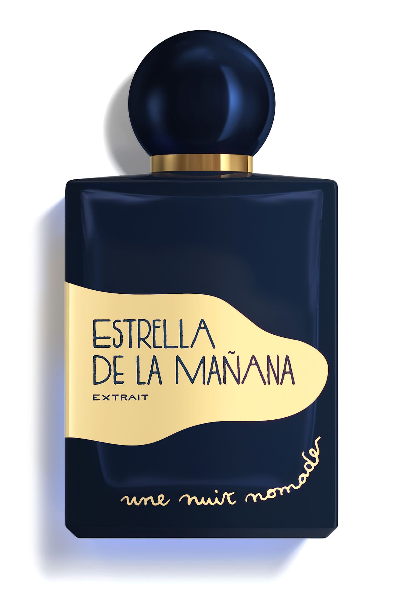 Une Nuit Nomade Estrella De La Mañana Extrait de Parfum 100 ml tamsiai mėlynas buteliukas su auksine juostele