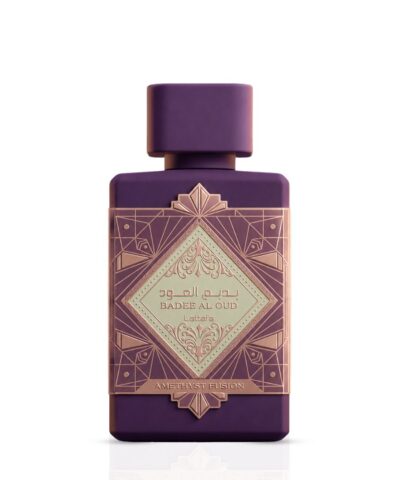 Lattafa Badee Al Oud Amethyst Fusion EDP 100 ml lilla parfüümipudel