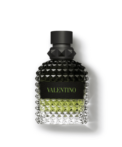 Valentino Uomo Born In Roma Green Stravaganza Eau de Toilette 50 ml roheline rombikujuline pudel rohelise kirjaga