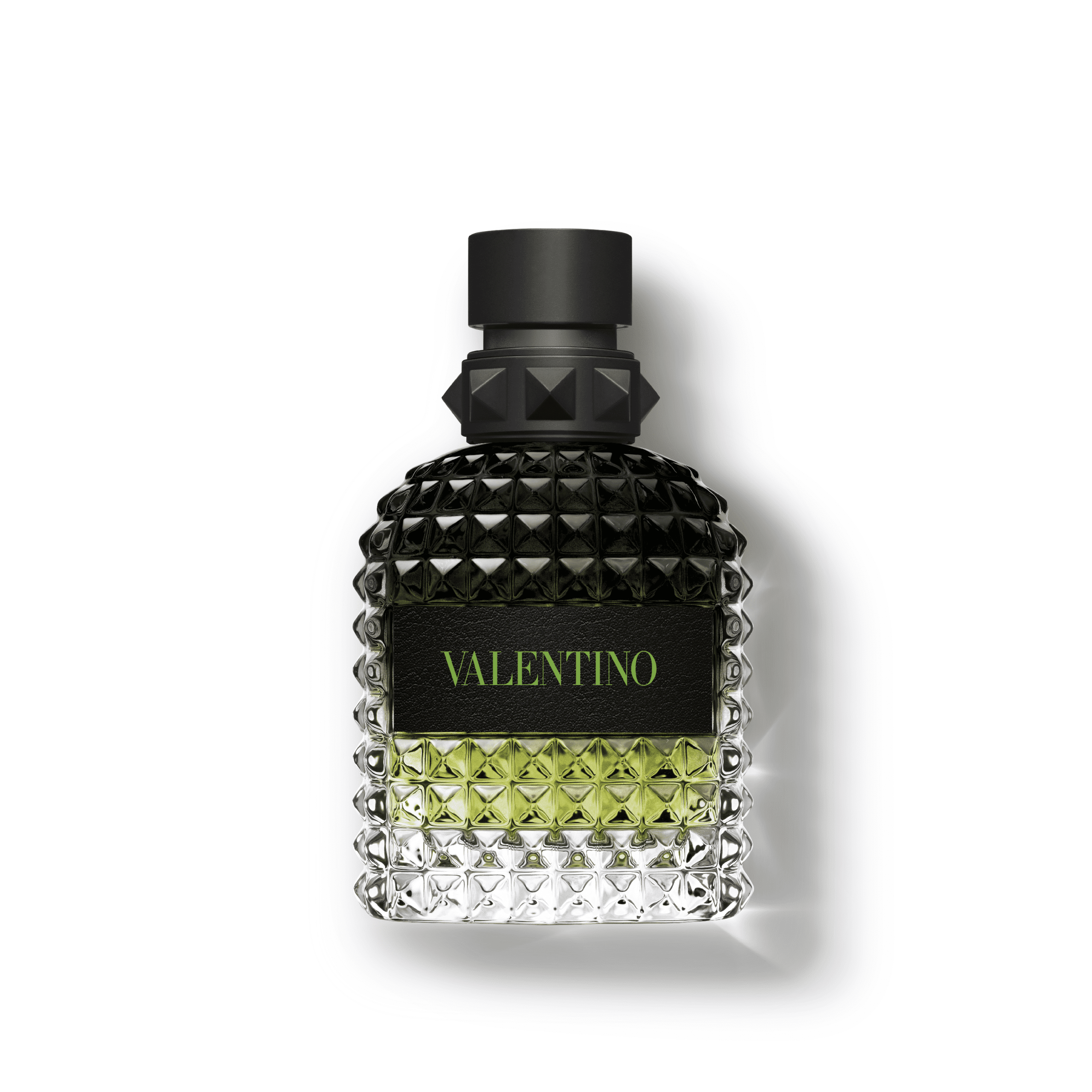 Valentino Uomo Born In Roma Green Stravaganza Eau de Toilette 50 ml roheline rombikujuline pudel rohelise kirjaga