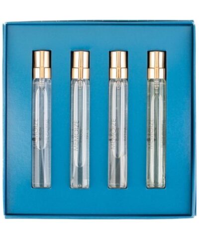 Komplekt Memoize Collection I: White Castitas Extrait 7.5 ml + Era Extrait 7.5 ml + Imperia Extrait 7.5 ml + Black Avaritia EDP 7.5 ml kvepalų buteliukas