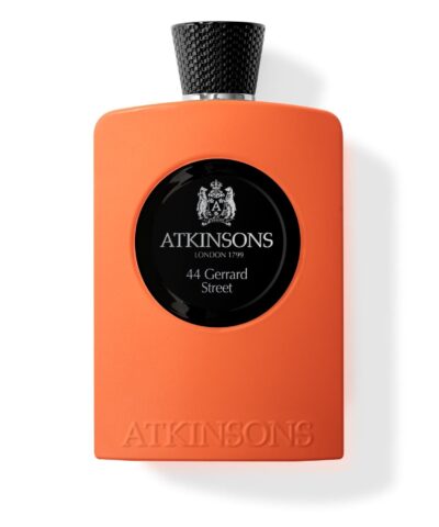 Atkinsons 44 Gerrard Street Eau de Cologne 100 ml, oranžinis matinis buteliukas su juodu medalionu