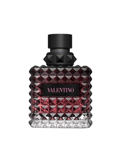 Valentino Donna Born In Roma Intense Eau de Parfum 100 ml tumekirsipunane, peaaegu must pudel