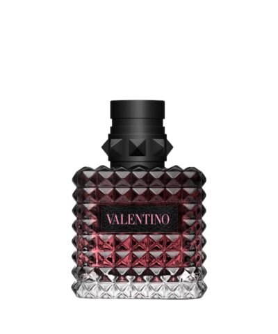 Valentino Donna Born In Roma Intense Eau de Parfum 30 ml tumekirsipunane, peaaegu must pudel