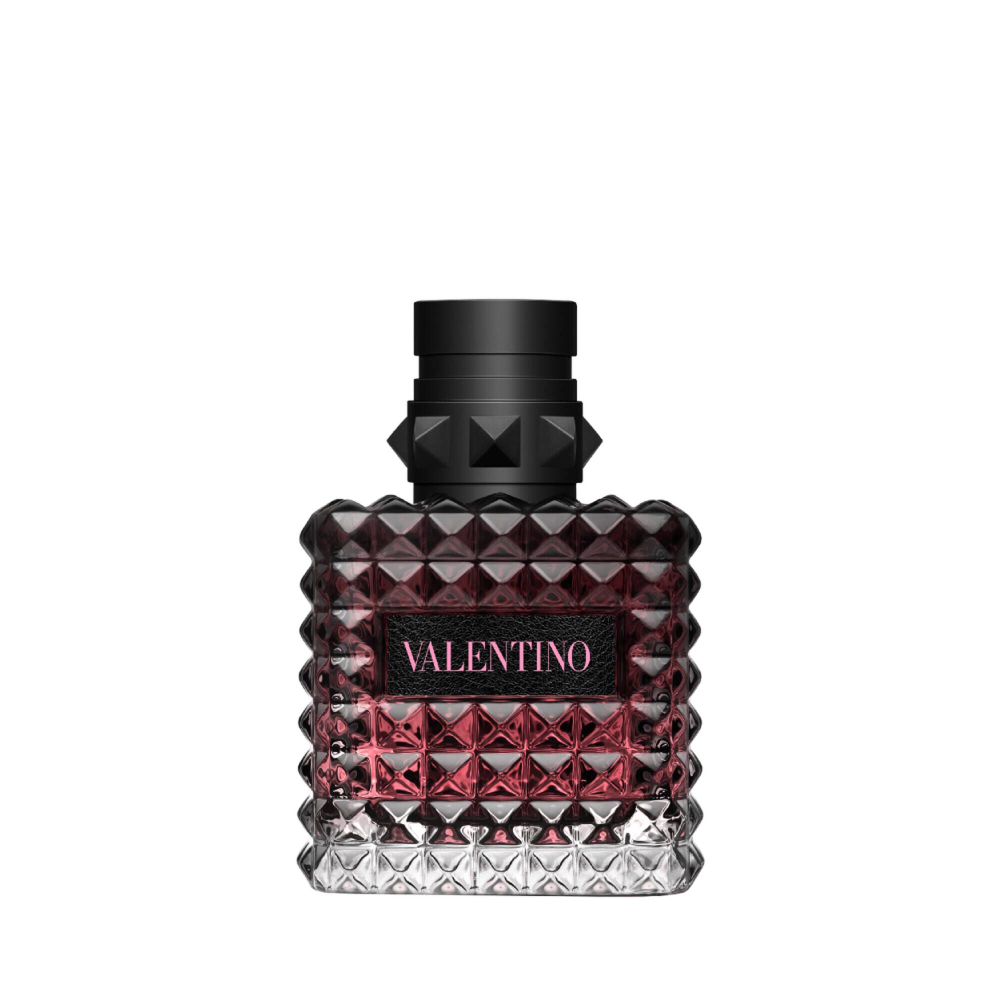 Valentino Donna Born In Roma Intense Eau de Parfum 30 ml tumekirsipunane, peaaegu must pudel