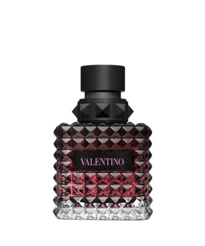 Valentino Donna Born In Roma Intense Eau de Parfum 50 ml tumekirsipunane, peaaegu must pudel