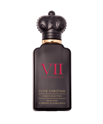 Clive Christian Rock Rose Eau de Parfum 50 ml, matinis juodas buteliukas su raudonu užrašu VII