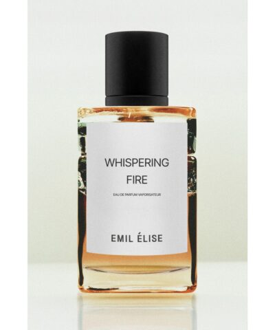 Emil Élise Whispering Fire Eau de Parfum 100 ml, merevaigukarva pudel musta korgiga