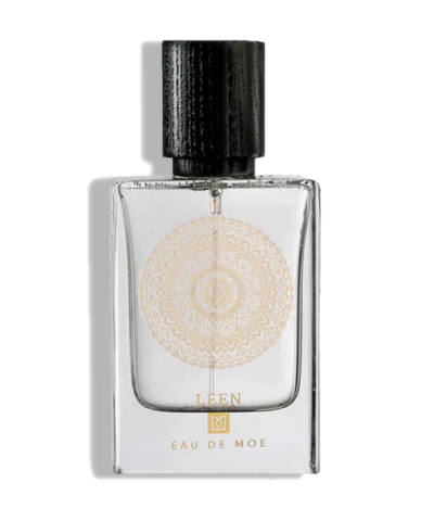 Eau de Moe LEEN Eau de Parfum 80 ml hele pudel kuldse ornamendiga