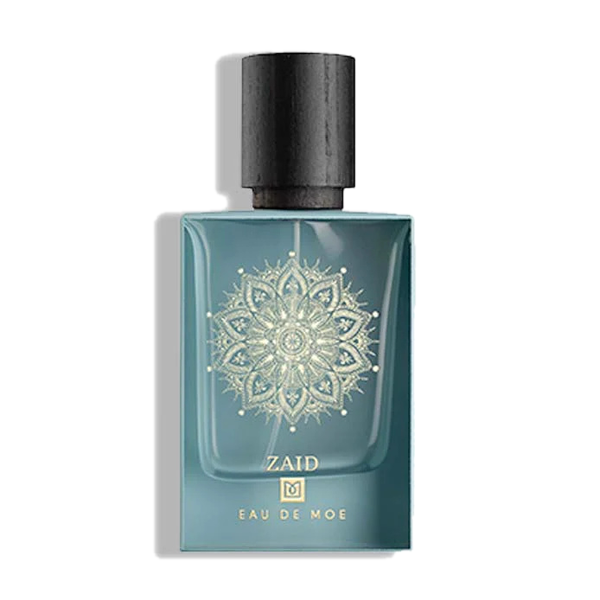 Eau de Moe ZAID Eau de Parfum 80 ml rohekassinine pudel kuldse ornamendiga