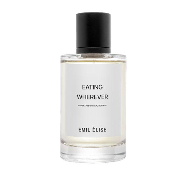 Emil Élise Eating Wherever Eau de Parfum 100 ml skaidrus buteliukas juodu dangteliu