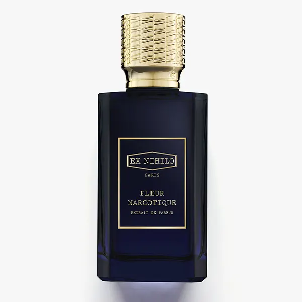 Ex Nihilo Fleur Narcotique Extrait de Parfum 50 ml tamsiai mėlynas buteliukas su auksiniu dangteliu