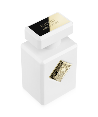 Initio Musk Therapy Eau de Parfum 90 ml baltas buteliukas su auksine plokštele