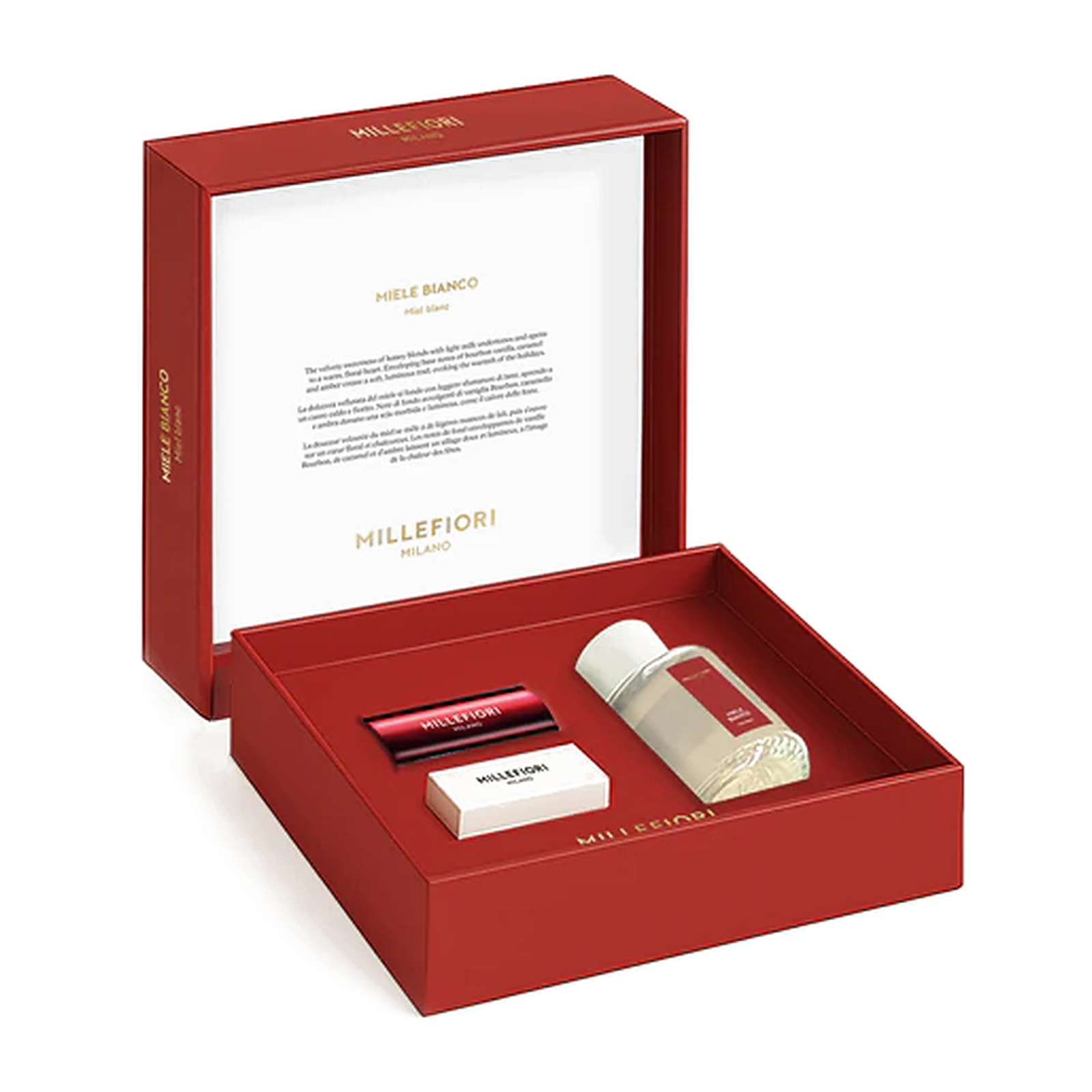 Millefiori Milano Fragrance Diffuser and Car Air Freshener Miele Bianco 100 ml