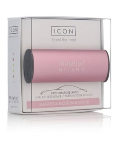Millefiori Milano Icon Car Air Freshener Magnolia Blossom & Wood Classic Pink