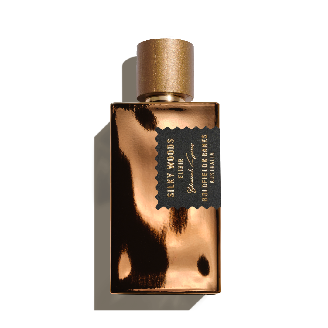 Goldfield & Banks Silky Woods Elixir Extrait De Parfum pronksjas pudel
