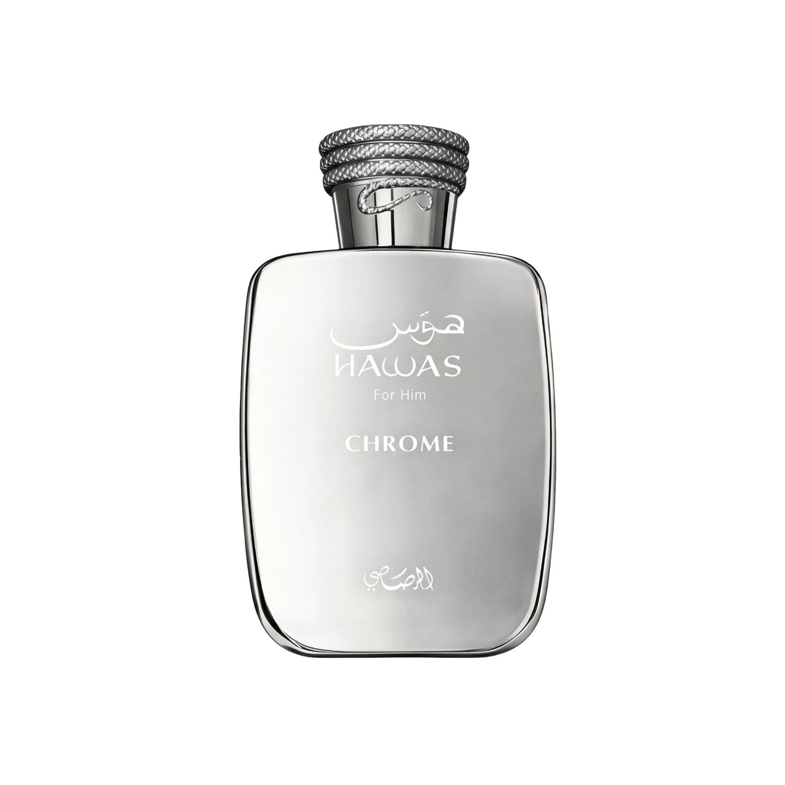Rasasi Hawas Chrome EDP 100 ml hõbedane parfüümipudel