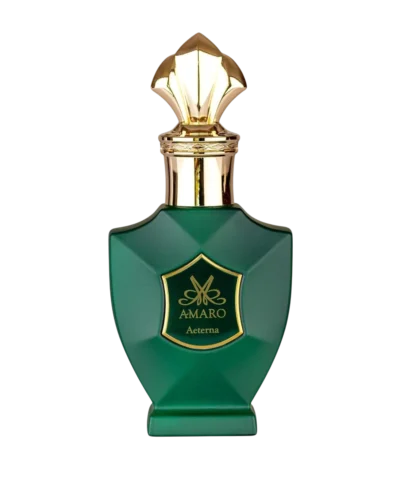 Amaro Aeterna Extrait de Parfum 50 ml tumeroheline pudel kuldse korgiga