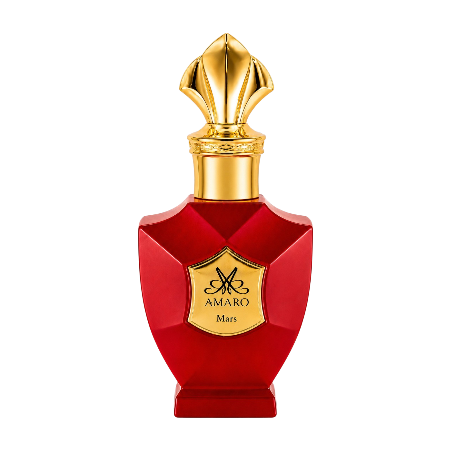 Amaro Mars Extrait de Parfum 50 ml sügavpunane pudel kuldse etiketiga