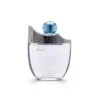 Rasasi Royale Blue EDP 75 ml buteliukas su mėlynu kamšteliu ant balto fono