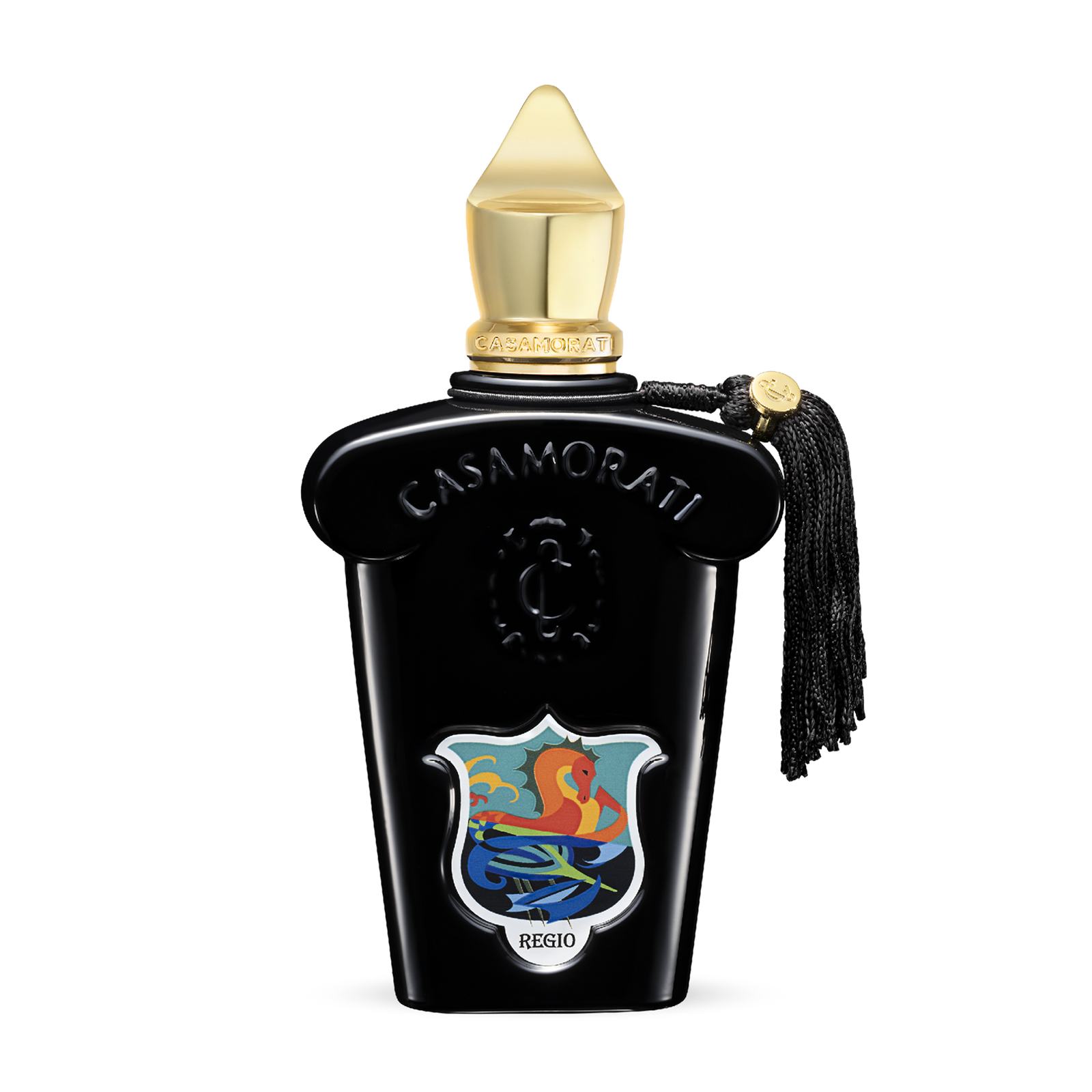 Xerjoff Casamorati Regio Eau de Parfum 100 ml, Casamorati buteliukas su auksiniu dangteliu
