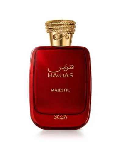 Rasasi Hawas Majestic EDP 100 ml punane pudel kuldse korgiga