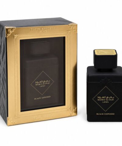 Lattafa Badee Al Oud Black Exposed EDP 100 ml kvepalų buteliukas