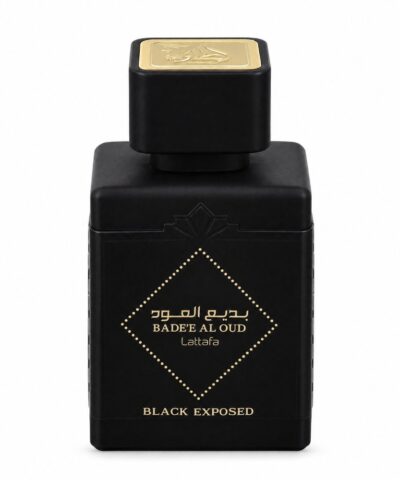Lattafa Badee Al Oud Black Exposed EDP 100 ml kvepalų buteliukas