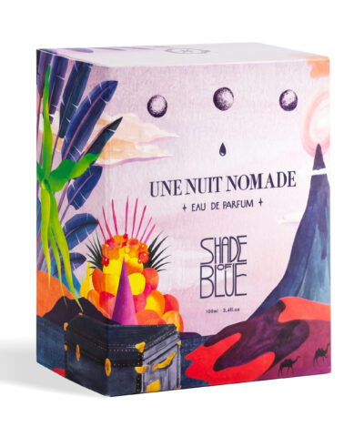 Une Nuit Nomade Shade of Blue Eau de Parfum 100 ml spalvinga iliustruota dėžutė
