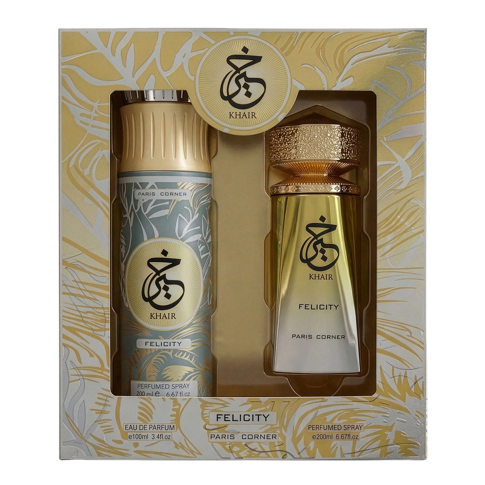 Komplekt Paris Corner: Khair Felicity EDP 100 ml + Khair Felicity Deodorant spray 200 ml