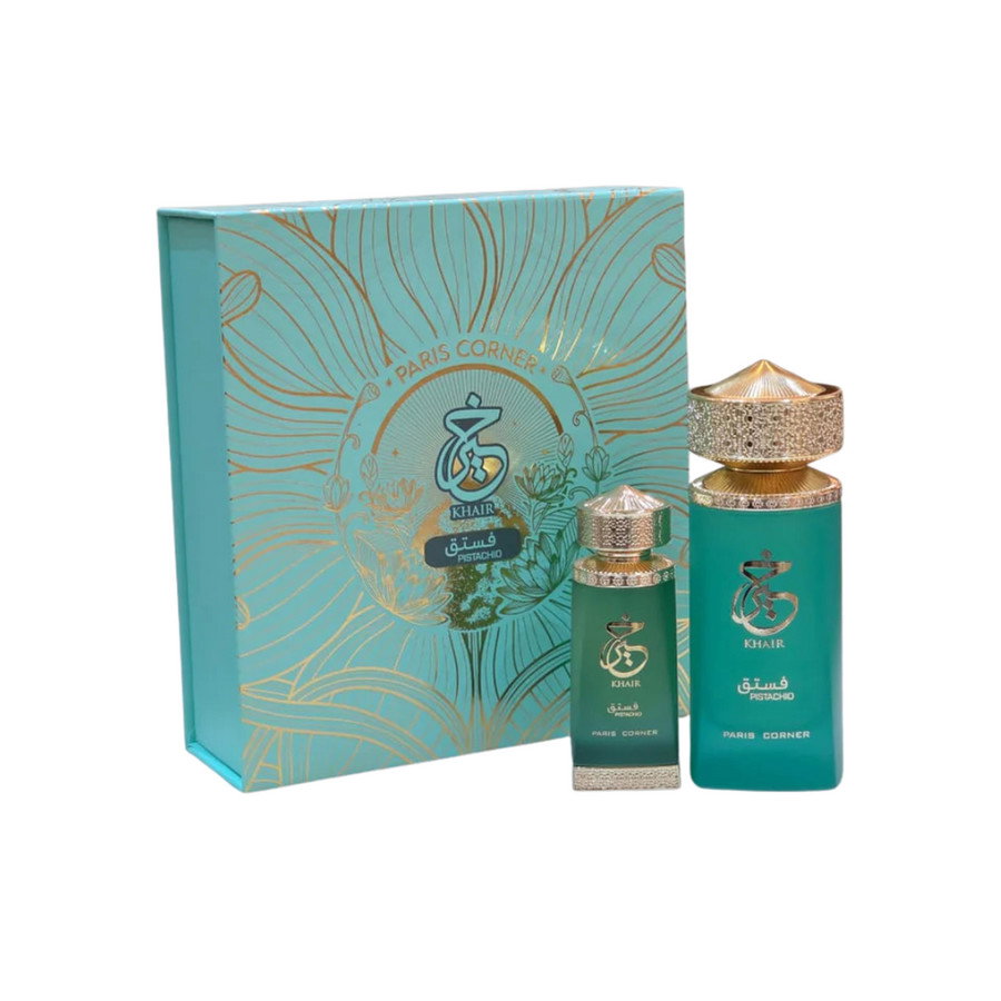 Komplekt Paris Corner: Khair Pistachio EDP 100 ml + Khair Pistachio Deodorant spray 200 ml