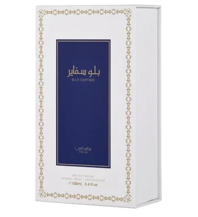 Lattafa Pride Blue Sapphire EDP 100 ml parfüümipudel, teine vaade