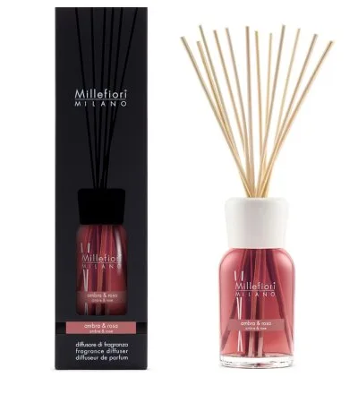 Millefiori Milano Fragrance Diffuser Ambra & Rosa 500 ml