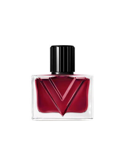 Valentino Vendetta Donna Eau de Parfum 30 ml ristkülikukujuline läbipaistev pudel punase V-kujuga