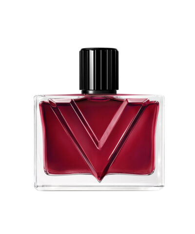 Valentino Vendetta Donna Eau de Parfum 90 ml ristkülikukujuline läbipaistev pudel punase V-kujuga